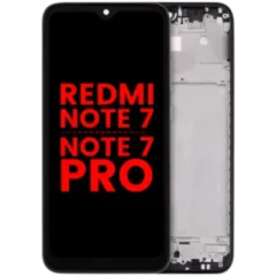 Дисплейний модуль з рамкою для Xiaomi Redmi Note 7 / 7 Pro (LCD) (Aftermarket Plus) (Space Black)