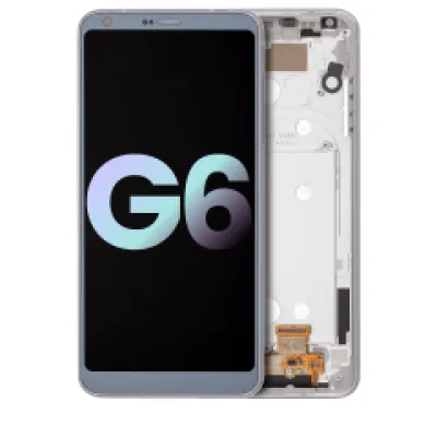 Дисплейний модуль для LG G6 з рамкою (Genuine OEM) (Ice Platinum Silver)