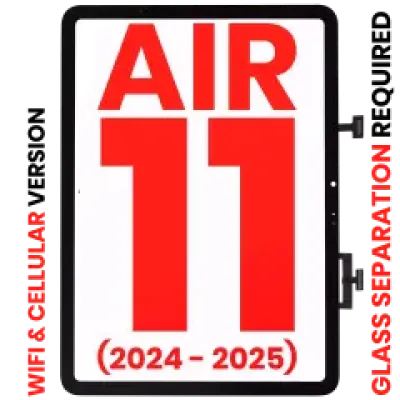 Тачскрін для iPad Air 11" (2024 / 2025 / 2026) (Glass Separation Required) (WiFi / Cellular) (Aftermarket Plus) (чорний)