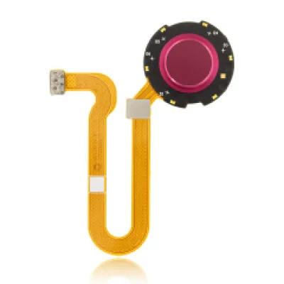 Считувач відбитків зі шлейфом для Motorola One Hyper (XT2027-1 / 2020) (Genuine OEM) (Magenta)