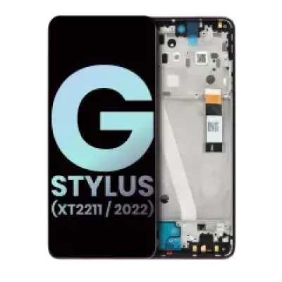 Дисплейний модуль (LCD) з рамкою для Motorola Moto G Stylus 4G (XT2211 / 2022) (Genuine OEM) (Metallic Rose)