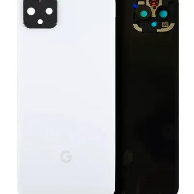Back Glass For Google Pixel 4 (Genuine OEM) (Clearly White)