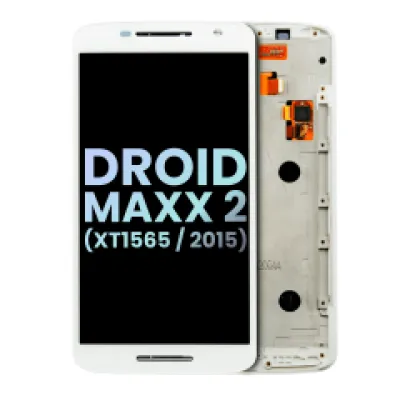 Дисплейний модуль з рамкою для Motorola Droid Maxx 2 (XT1565 / 2015) (Genuine OEM) (білий)
