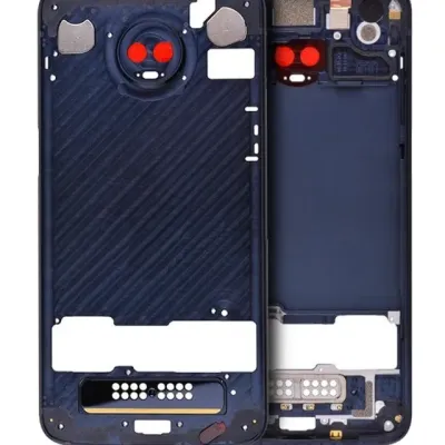 Mid-Frame Housing For Motorola Moto Z3 Play (XT1929-3 / 2018) (Genuine OEM) (Blue)