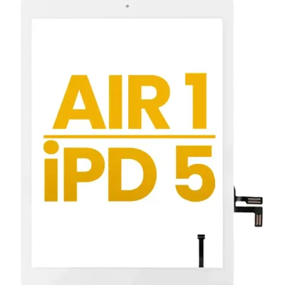 Digitizer For iPad Air 1 / iPad 5 (2017) (Home Button Pre-Installed For iPad Air 1) (Premium) (White)