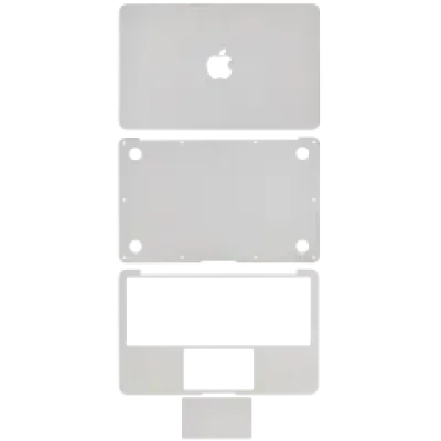 Захисна плівка 4-в-1 (топ, низ, клавіатура, трекпад) для MacBook Air 11" A1370 (2010-2011) / A1465 (2012-2015) (сріблястий)
