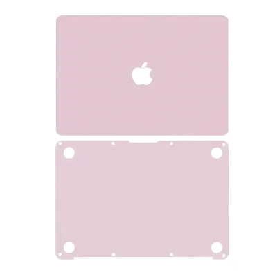 Наклейка 2-в-1 (топкейс, нижня кришка) для MacBook 12" A1534 (2015-2017) (Rose Gold)
