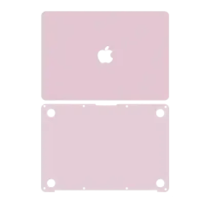 Наклейка 2-в-1 (топкейс, нижня кришка) для MacBook 12" A1534 (2015-2017) (Rose Gold)