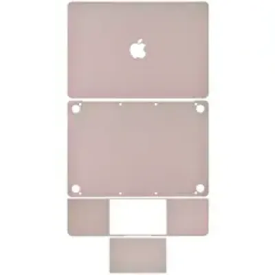 Наклейка 4-в-1 (топкейс, нижня кришка, клавіатура, трекпад) для MacBook 12" A1534 (2015-2017) (Rose Gold)