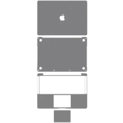Наклейка 4-в-1 (топкейс, нижня кришка, клавіатура, трекпад) для MacBook Pro 13" A1708 (2016) (Space Gray)