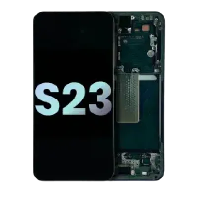 Дисплейний модуль (OLED) з рамкою для Samsung Galaxy S23 5G (US & International) (Service Pack) (Green)