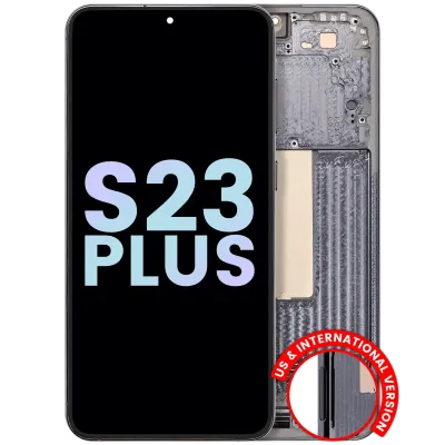 Дисплейний модуль (OLED) з рамкою для Samsung Galaxy S23 Plus 5G (US & International) (Service Pack) (Green)