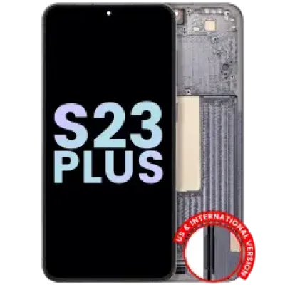 Дисплейний модуль (OLED) з рамкою для Samsung Galaxy S23 Plus 5G (US & International) (Service Pack) (Green)