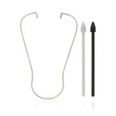 Наконечник стилуса для Samsung Galaxy Note 10 / Note 20 / Note 20 Ultra / Tab S6 (T860 / T865) / Tab S7 11" (T870 / T875) (сірий / Aura Black) (уп. 5 шт)