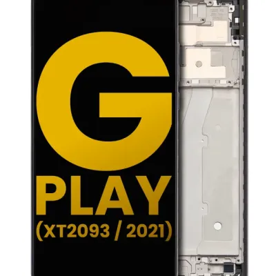 LCD Assembly With Frame For Motorola Moto G Play (XT2093 / 2021) (Refurbished) (Flash Gray)