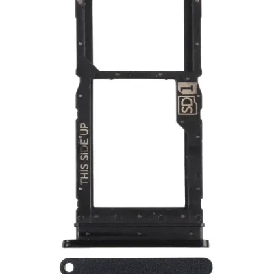 Dual Sim Card Tray For Motorola Moto G Power (XT2041-4 / 2020) (Smoke Black)