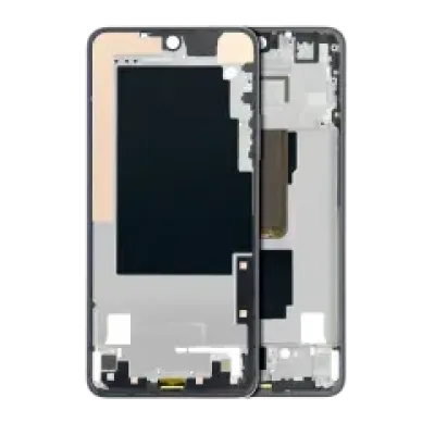 Середня рамка з шлейфом кнопки живлення для Motorola Moto G Power (XT2117 / 2021) (Flash Gray)