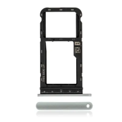 Лоток SIM для Motorola Moto G Power (XT2117 / 2021) (Genuine OEM) (Hazy Silver)