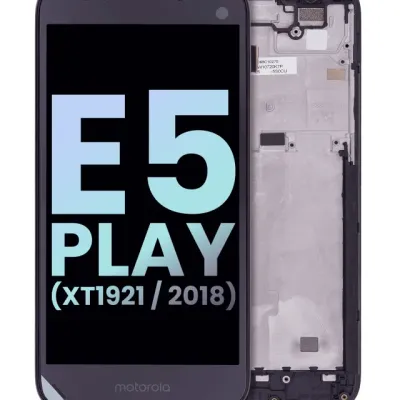 LCD Assembly With Frame For Motorola Moto E5 Play (XT1921 / 2018) (Genuine OEM) (Black)