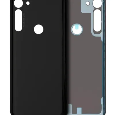 Back cover Glass For Motorola Moto G Power (XT2041 / 2020) / G8 Power (XT2041DL / 2020) (Genuine OEM) (Smoke Black)