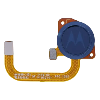 Сканер відбитків пальців зі шлейфом для Motorola Moto E (XT2052 / 2020) (Genuine OEM) (Midnight Blue)