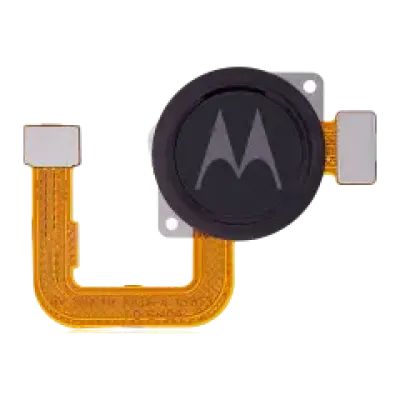 Сканер відбитків пальців зі шлейфом для Motorola Moto G Power / G8 Power (XT2041 / 2020) (Genuine OEM) (Smoke Black)