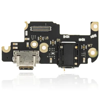 Шлейф зарядки з розʼємом навушників для Motorola Moto One 5G Ace (XT2113-1 / 2021) (Genuine OEM)