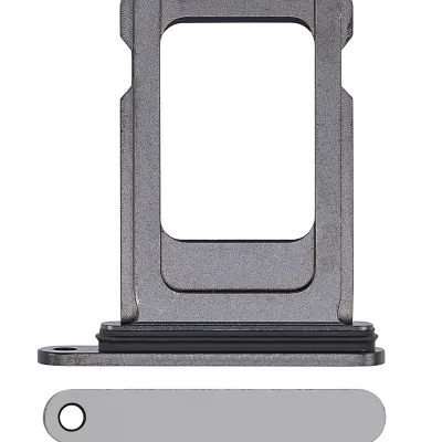 Лоток SIM для iPhone 14 Pro / 14 Pro Max (Service Pack) (чорний)
