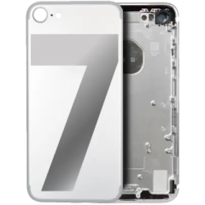 Задня кришка з дрібними деталями для iPhone 7 (No Logo) (Aftermarket Plus) (сріблястий)