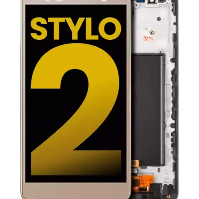 Дисплейний модуль з рамкою для LG G Stylo 2 (Refurbished) (золотий)