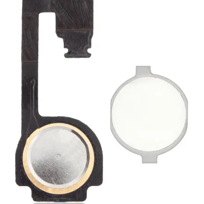 Home Button With Flex Cable For iPhone 4 (White)