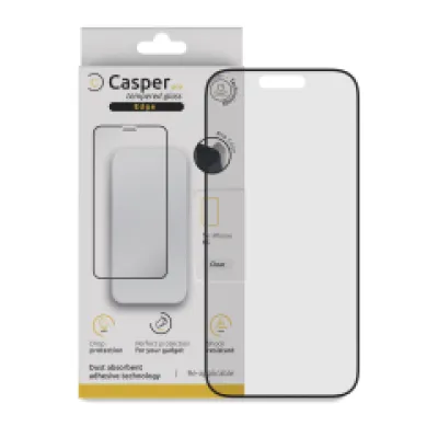 Casper Pro Edge загартоване скло для iPhone 15 / 16 (Retail Packaging) (Clear)