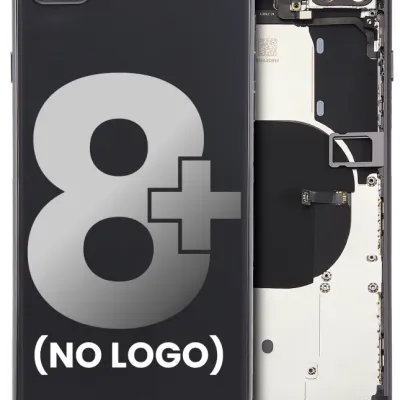 Задня кришка з передвстановленими компонентами для iPhone 8 Plus (без логотипу) (Aftermarket Plus) (Space Gray)