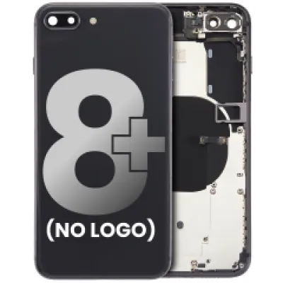 Задня кришка з передвстановленими компонентами для iPhone 8 Plus (без логотипу) (Aftermarket Plus) (Space Gray)