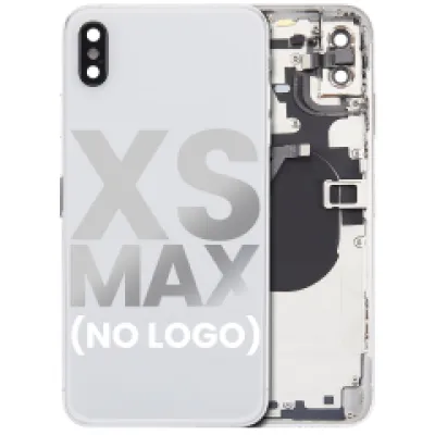 Задня кришка з передвстановленими компонентами для iPhone XS Max (без логотипу) (Aftermarket Plus) (сріблястий)