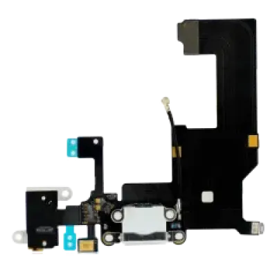 Шлейф зарядки для iPhone 5 (сріблястий)