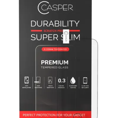 Casper Tempered Glass for iPhone 5 / 5S / 5C / SE (2016) (Retail Packaging) (Clear)