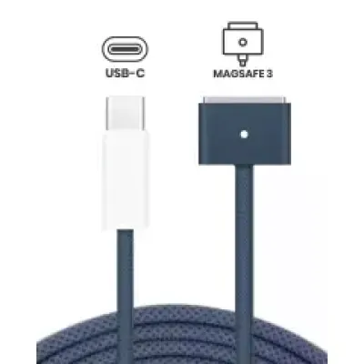 Кабель зарядки Apple 140W USB-C to MagSafe 3 для MacBook Pro / MacBook Air (2 м / 6 фт) (OEM Grade A, Bulk Packaging) (Midnight Blue)