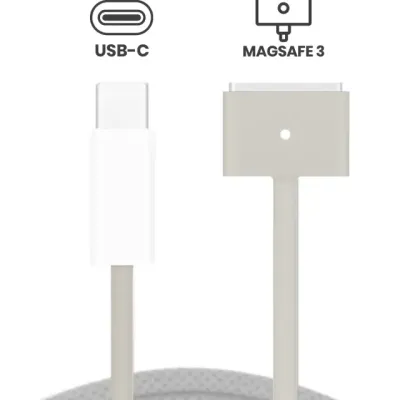 Кабель зарядки Apple 140W USB-C to MagSafe 3 для MacBook Pro / MacBook Air (2 м / 6 фт) (OEM Grade A, Bulk Packaging) (Starlight)