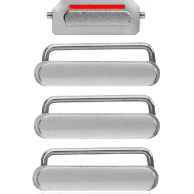 Hard Buttons (Power / Volume / Switch) For iPhone 6 / 6 Plus (Silver)
