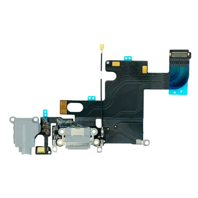 Charging Port Flex Cable For iPhone 6 (Aftermarket) (Silver)