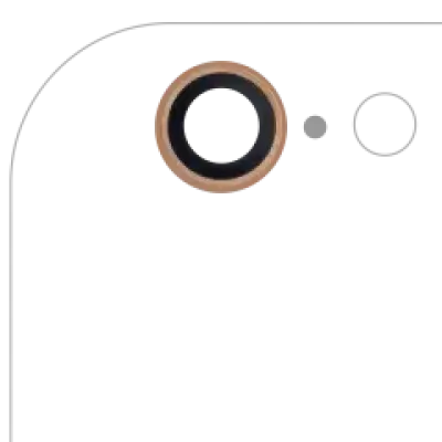Скло камери для iPhone 6 / 6S (золотий) (10 шт)