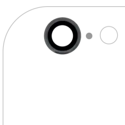 Скло камери для iPhone 6 / 6S (Space Gray) (10 шт)