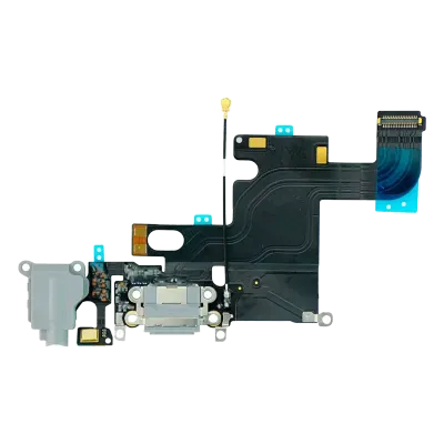 Charging Port Flex Cable For iPhone 6 (Premium) (Silver)