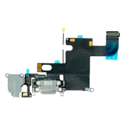 Шлейф зарядки для iPhone 6 (Premium) (сріблястий)