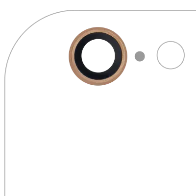 Back Camera Lens For iPhone 6 / 6S (Real Sapphire) (Premium) (Gold) (10 Pack)