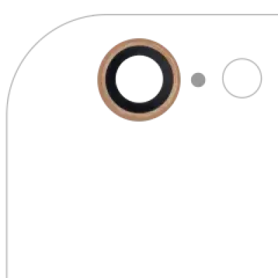 Скло камери для iPhone 6 / 6S (Real Sapphire) (Premium) (золотий) (10 шт)