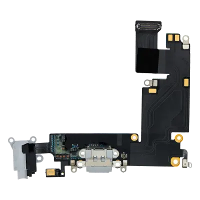 Charging Port Flex Cable For iPhone 6 Plus (Aftermarket) (Silver)