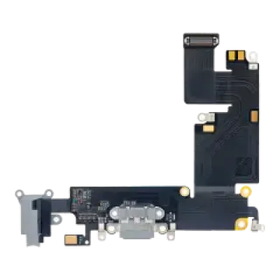 Шлейф зарядки для iPhone 6 Plus (Aftermarket) (Space Gray)