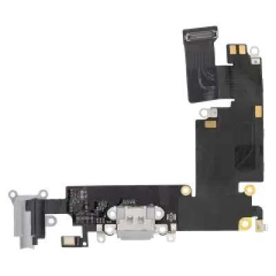 Шлейф зарядки для iPhone 6 Plus (Premium) (сріблястий)